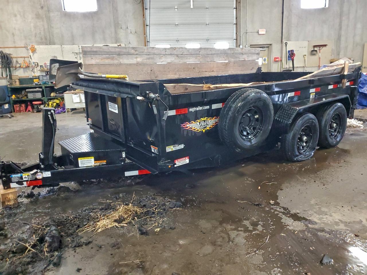 2025 H & H H8314DBW-B-140 Dump Trailer