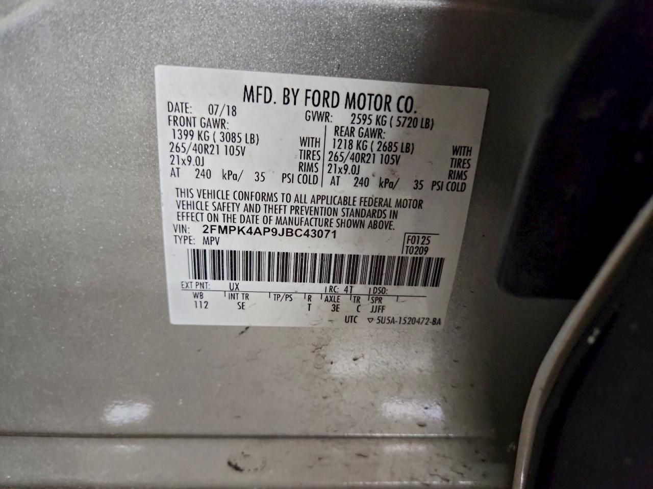 2018 Ford Edge Sport