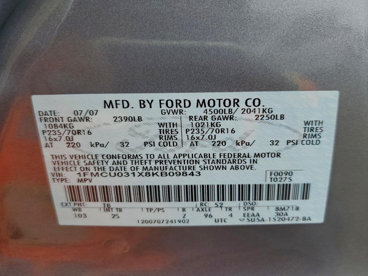 2008 Ford Escape xlt