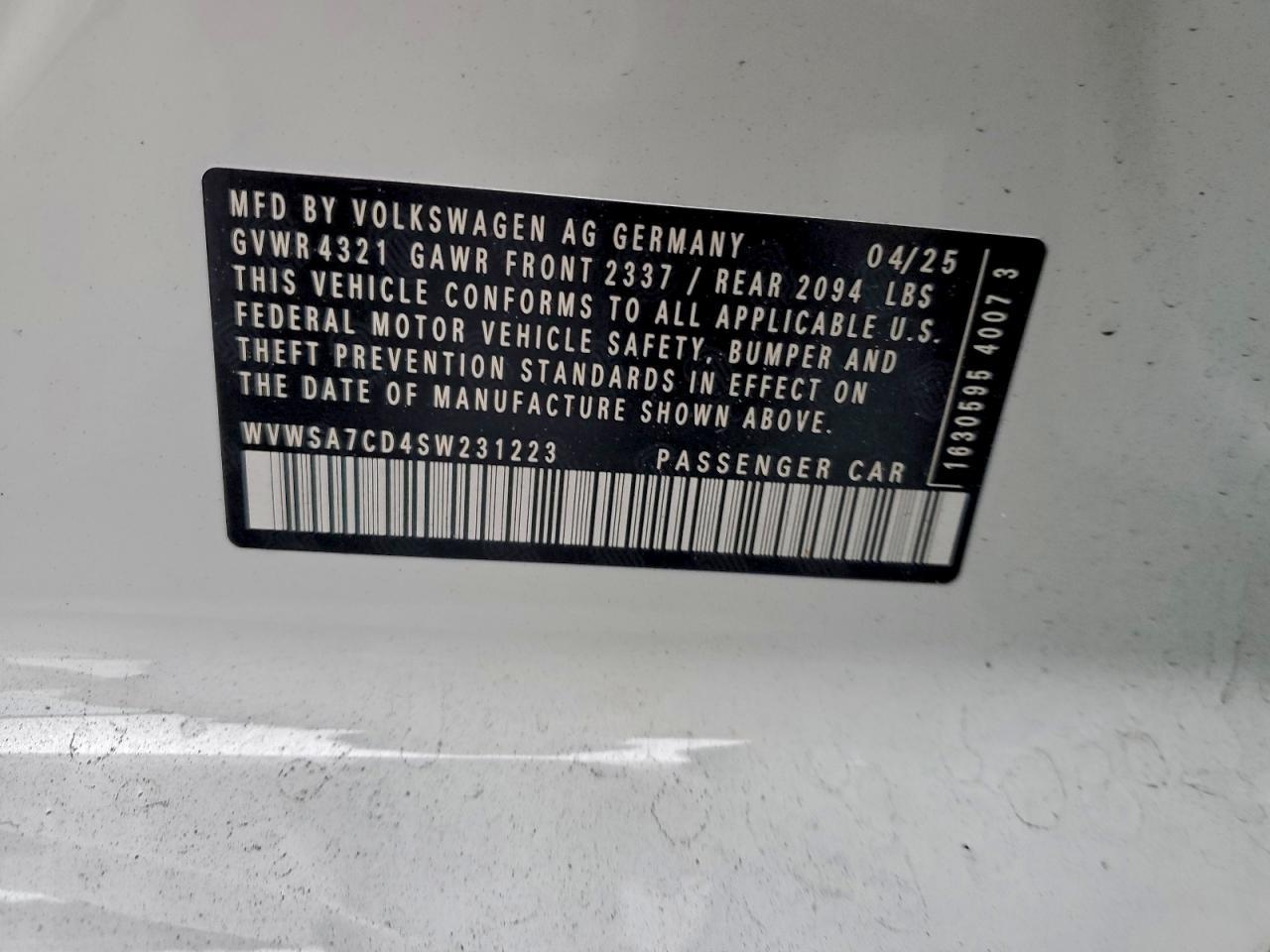 2025 Volkswagen Gti se