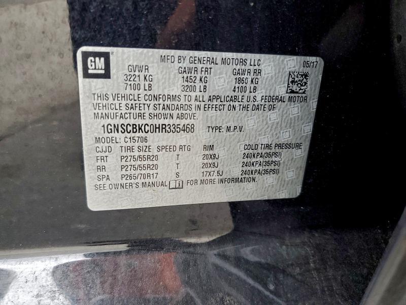 2017 Chevrolet Tahoe C1500 lt