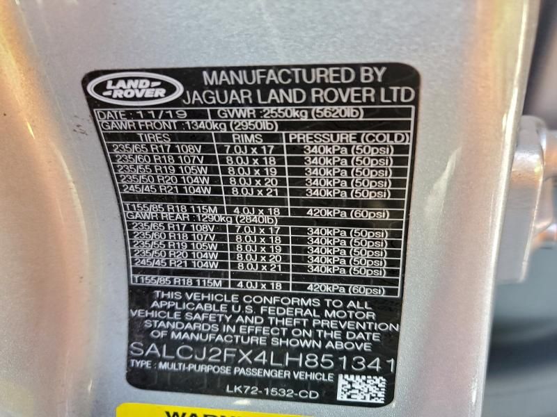 2020 Land Rover Discovery Sport s