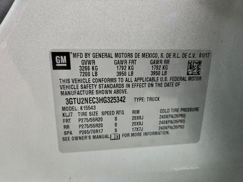 2017 GMC Sierra K1500 slt