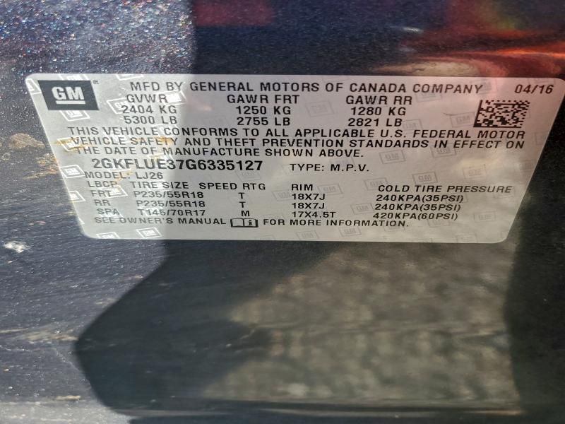 2016 GMC Terrain slt