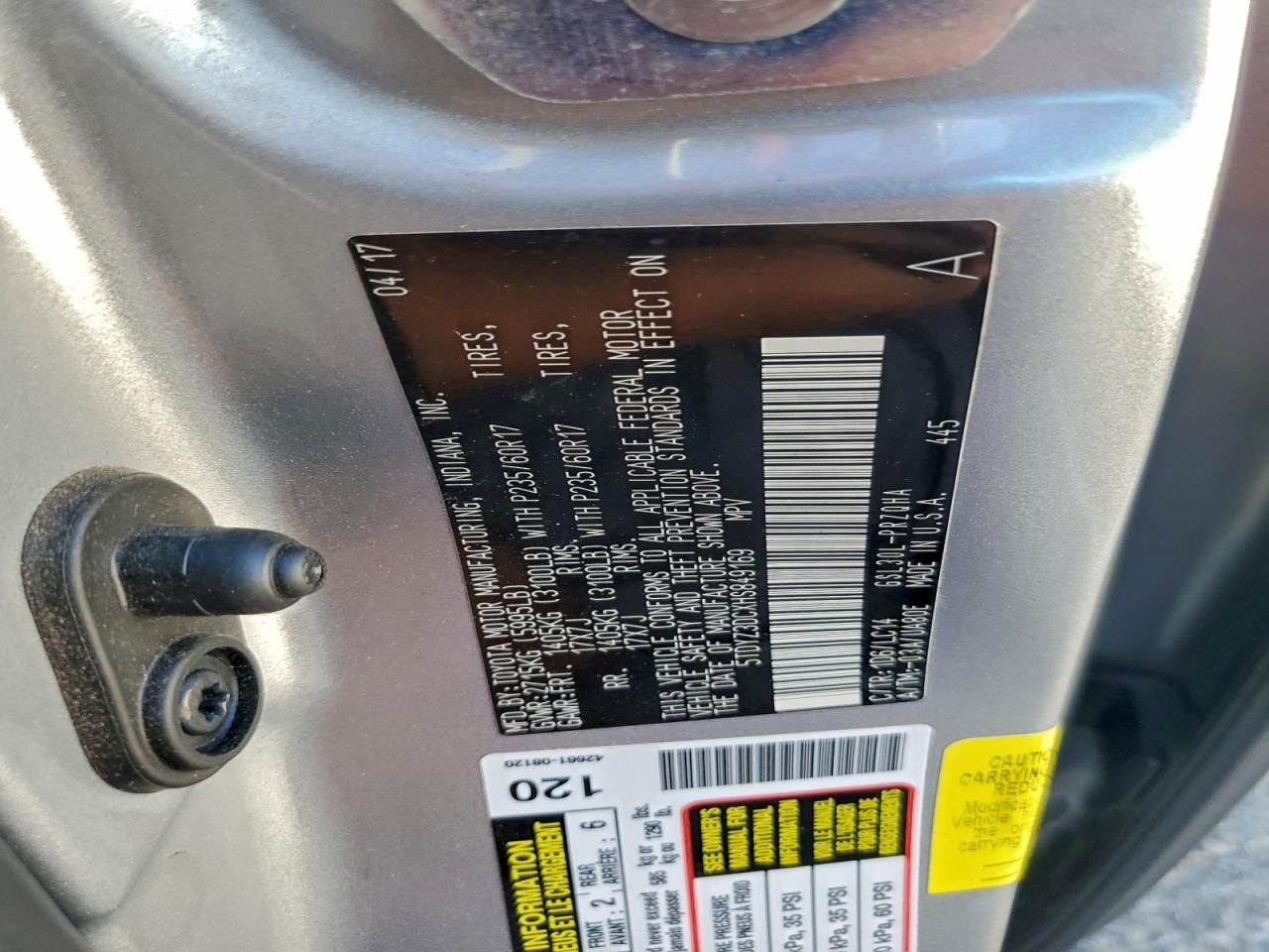 2017 Toyota Sienna xle