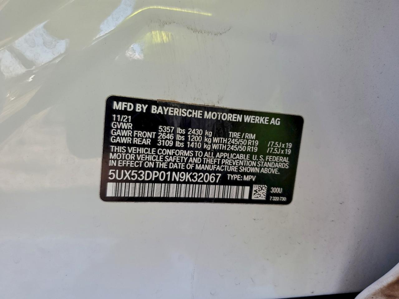 2022 BMW X3 Xdrive30i
