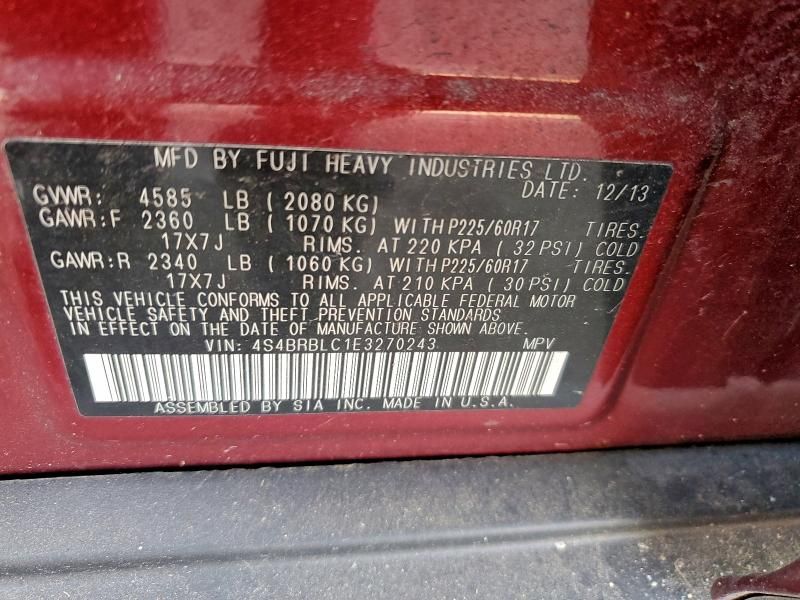 2014 Subaru Outback 2.5i Limited