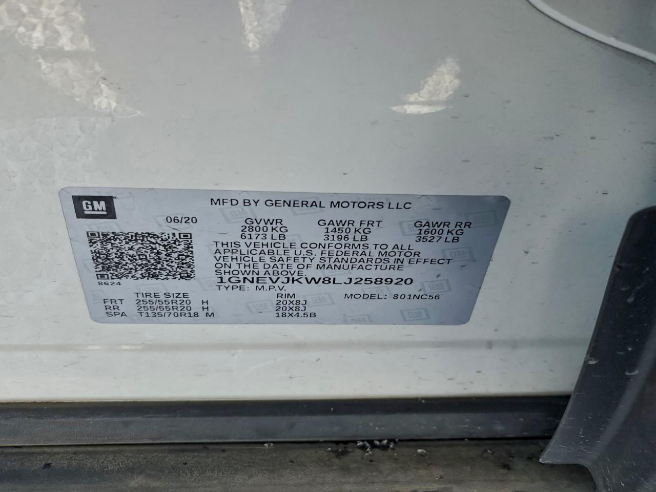 2020 Chevrolet Traverse rs