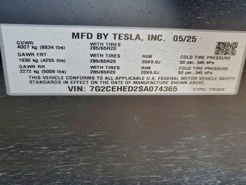 2025 Tesla Cybertruck