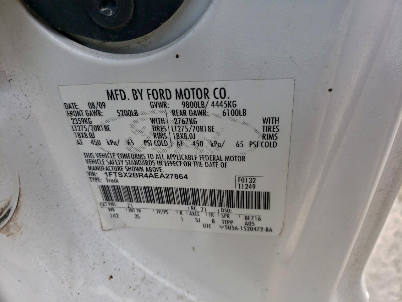 2010 Ford F250 Super Duty