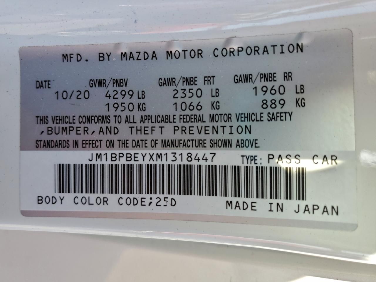 2021 Mazda 3 Premium Plus