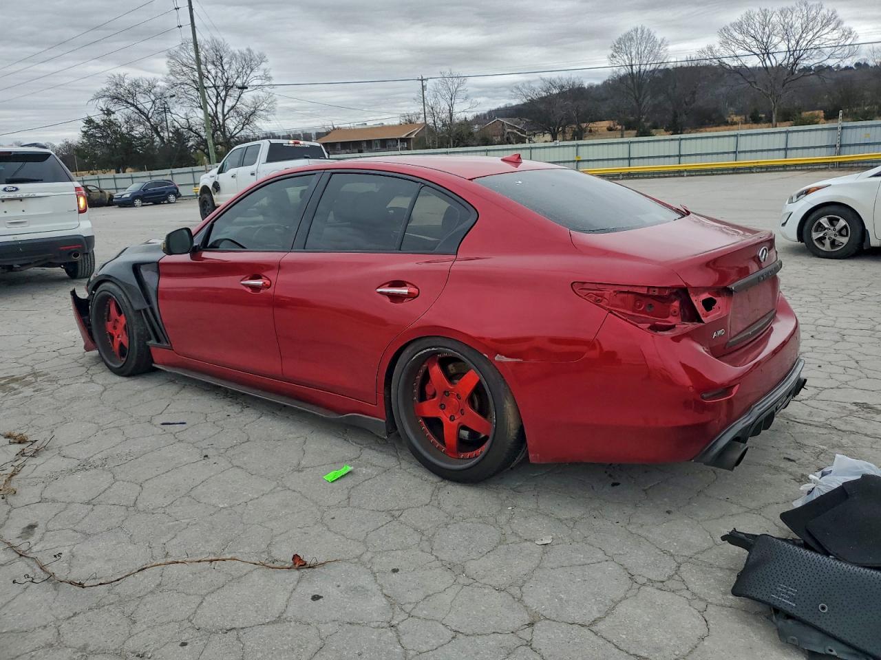2017 Infiniti Q50 red Sport 400