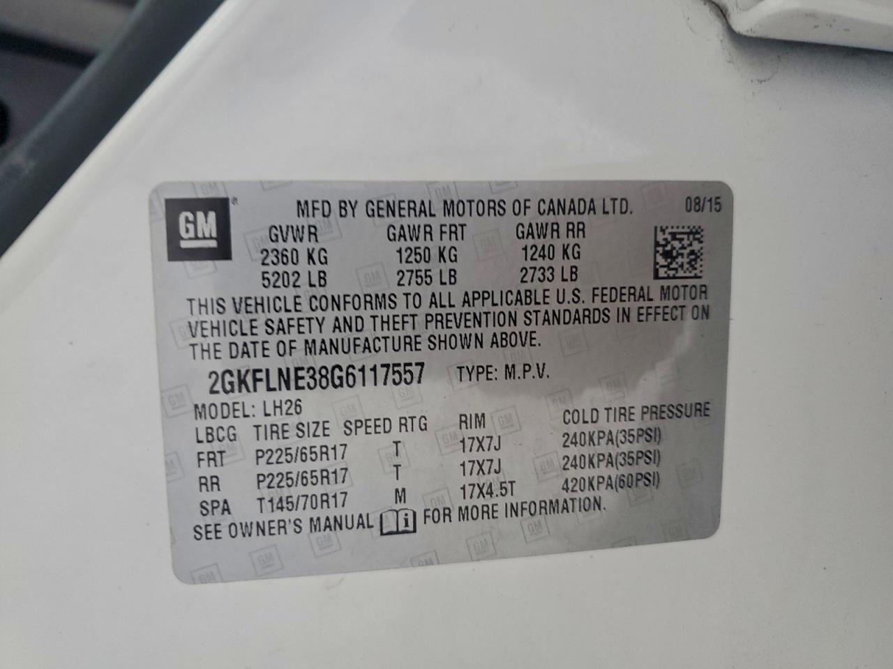 2016 GMC Terrain sle