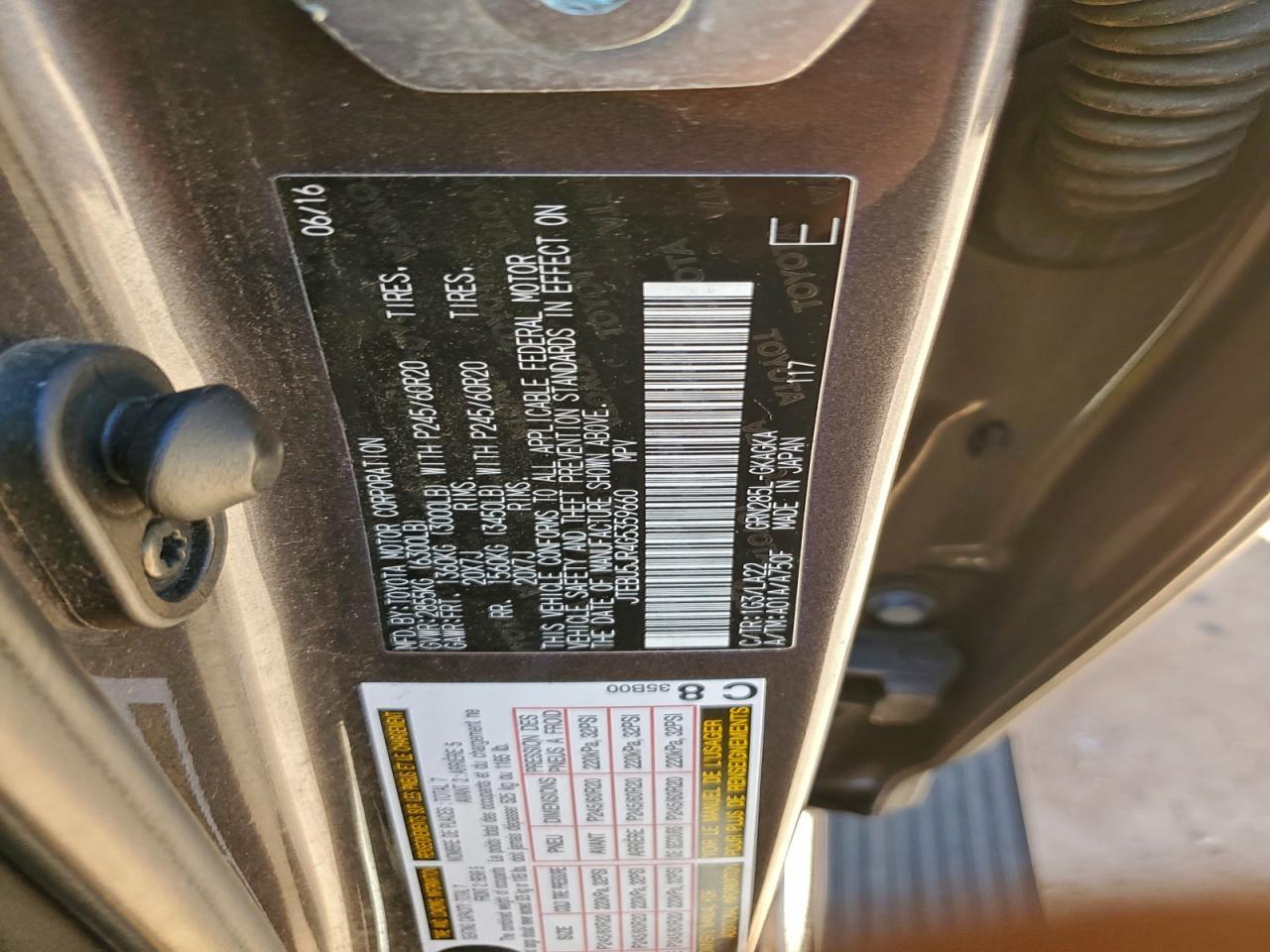 2016 Toyota 4runner Sr5/sr5 Premium