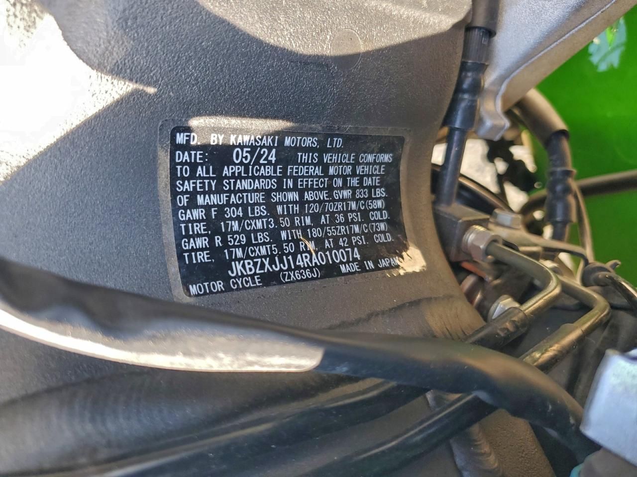 2024 Kawasaki Zx636 k
