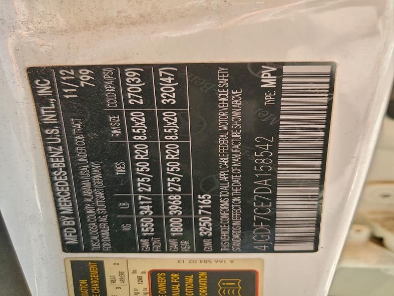 2013 Mercedes-Benz Gl 450 4matic