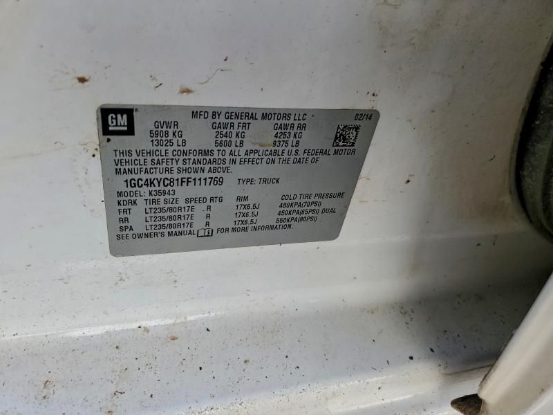 2015 Chevrolet Silverado K3500