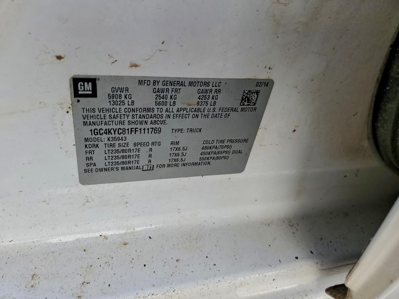 2015 Chevrolet Silverado K3500