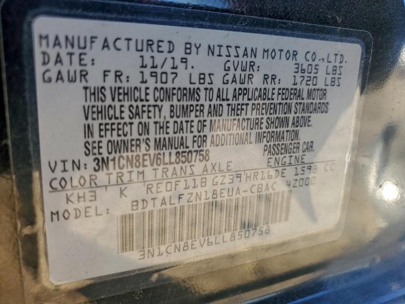 2020 Nissan Versa sv