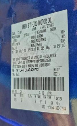 2010 Ford Ranger Super cab