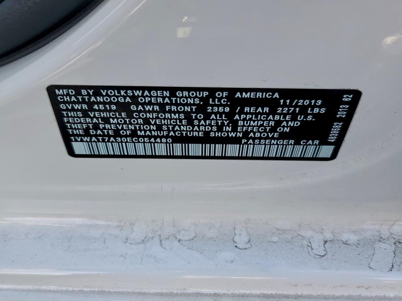 2014 Volkswagen Passat s