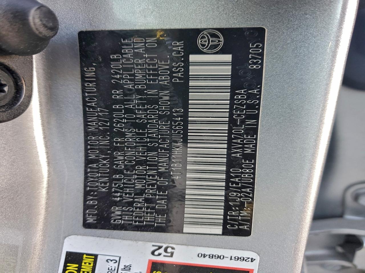 2018 Toyota Camry se