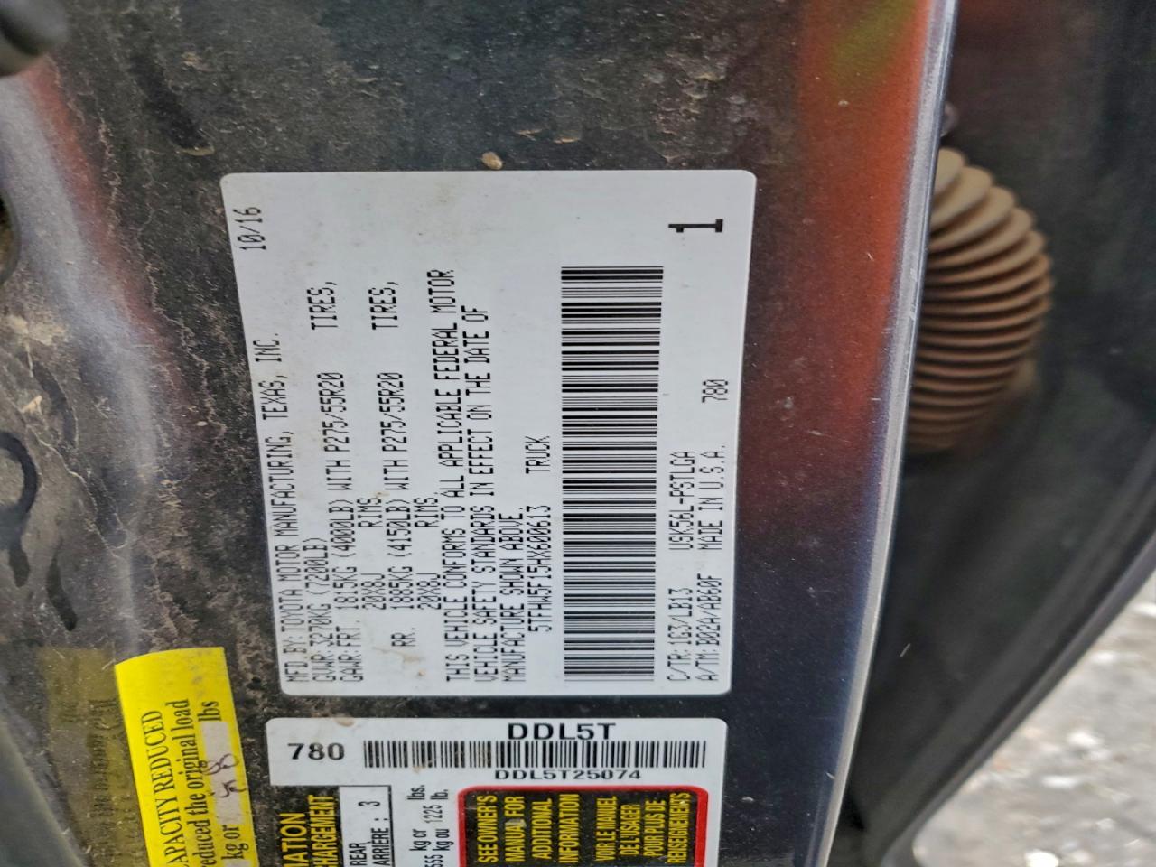 2017 Toyota Tundra Crewmax Limited
