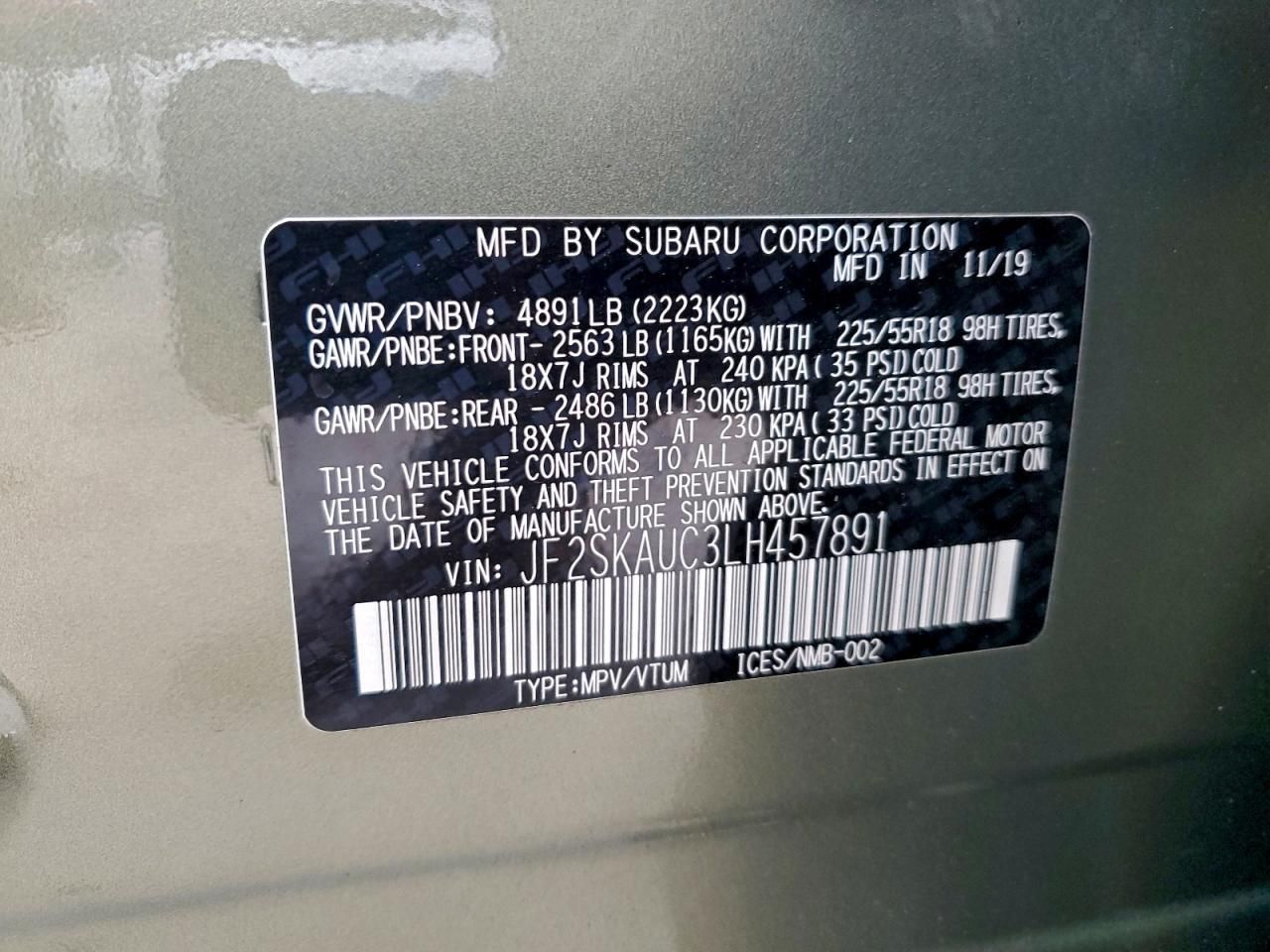 2020 Subaru Forester Limited