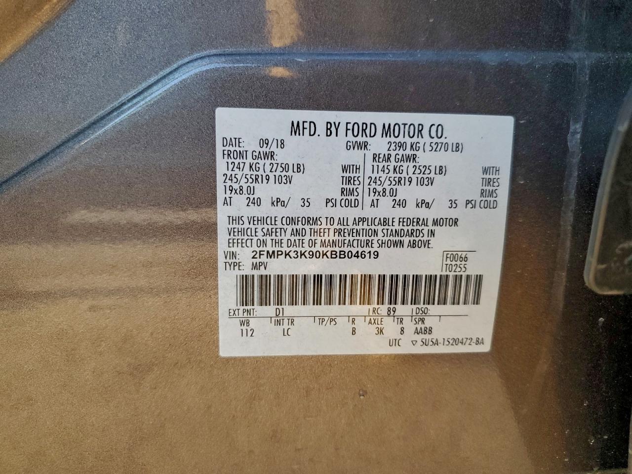 2019 Ford Edge Titanium