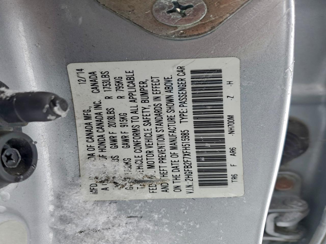 2015 Honda Civic se