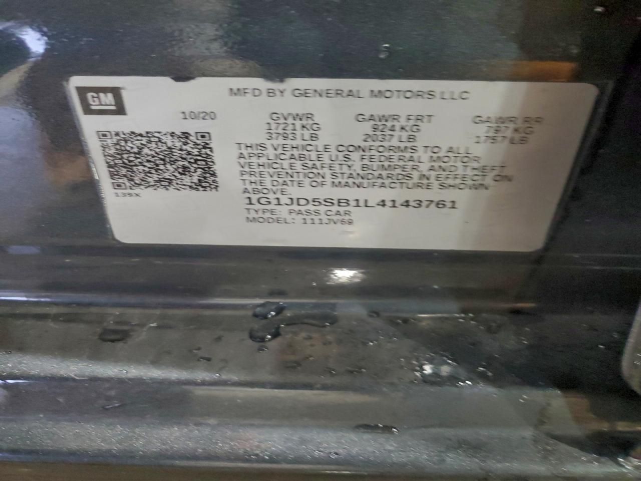 2020 Chevrolet Sonic lt