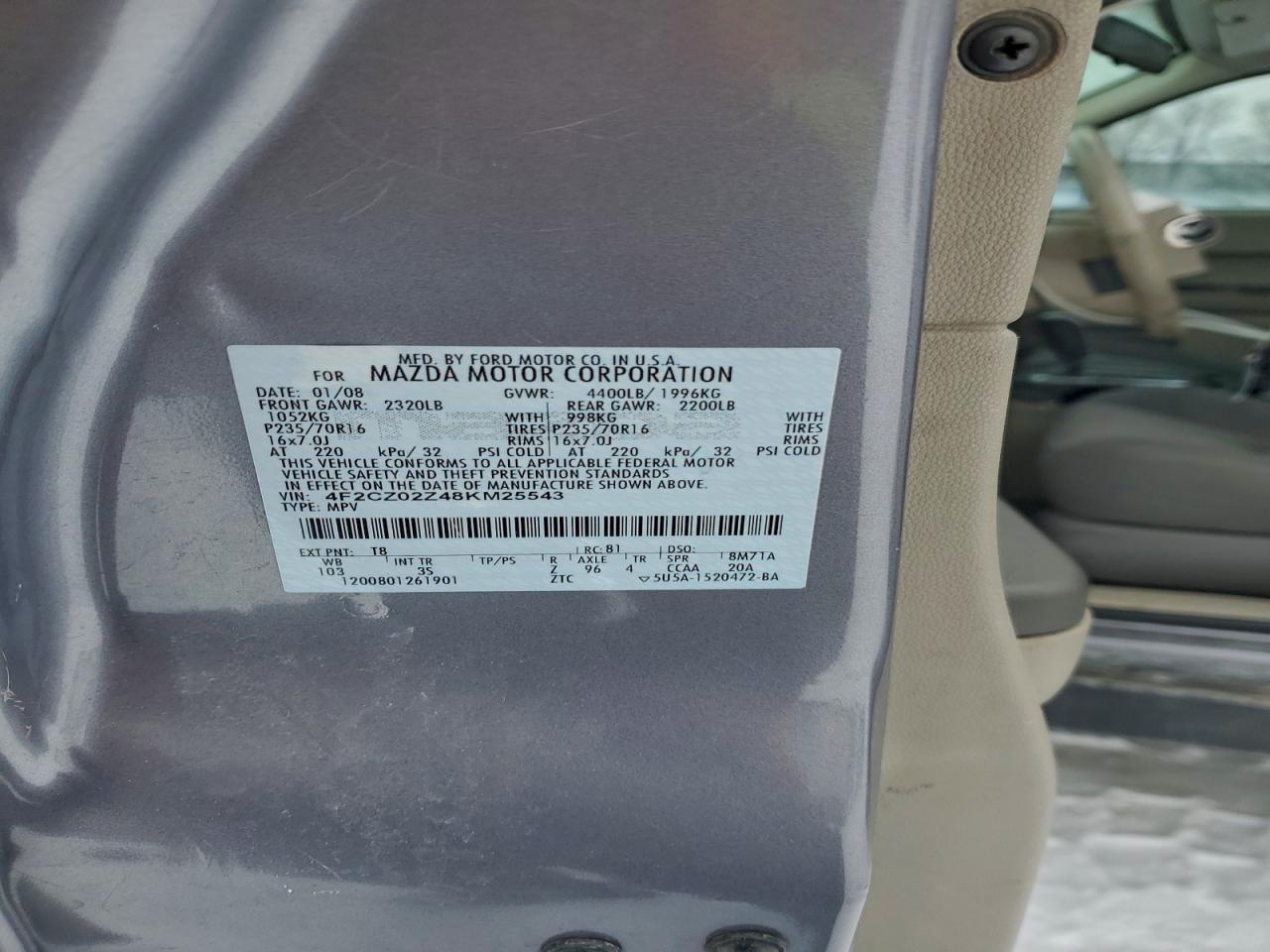 2008 Mazda Tribute i