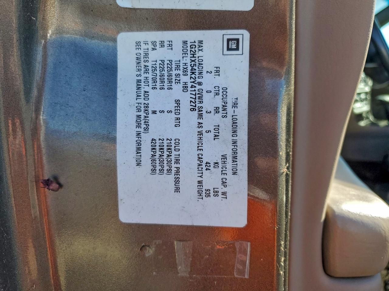 2000 Pontiac Bonneville se