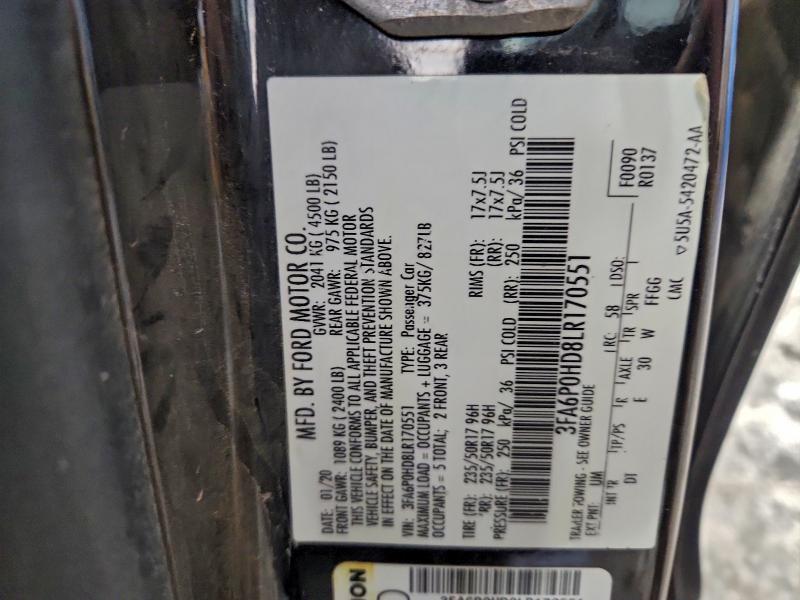 2020 Ford Fusion se