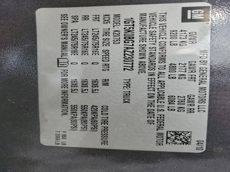 2010 GMC Sierra K2500 sle