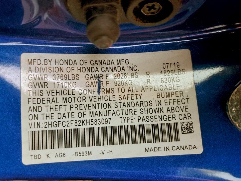 2019 Honda Civic Sport