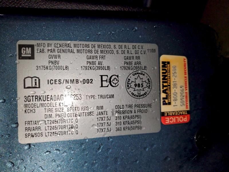 2010 GMC Sierra K1500 sl