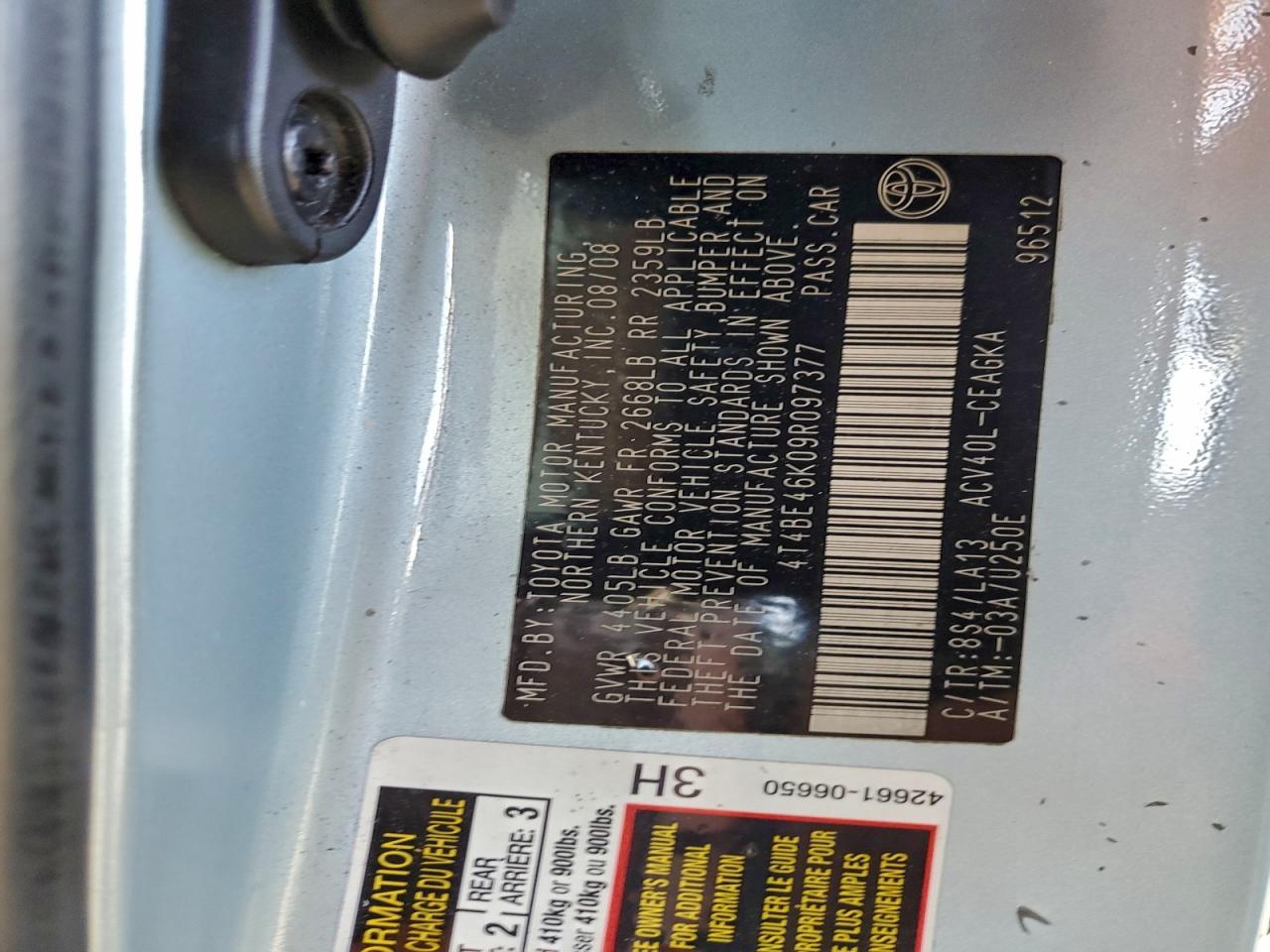 2009 Toyota Camry Base