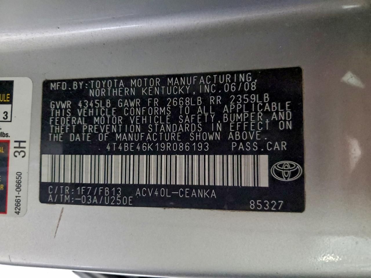 2009 Toyota Camry Base