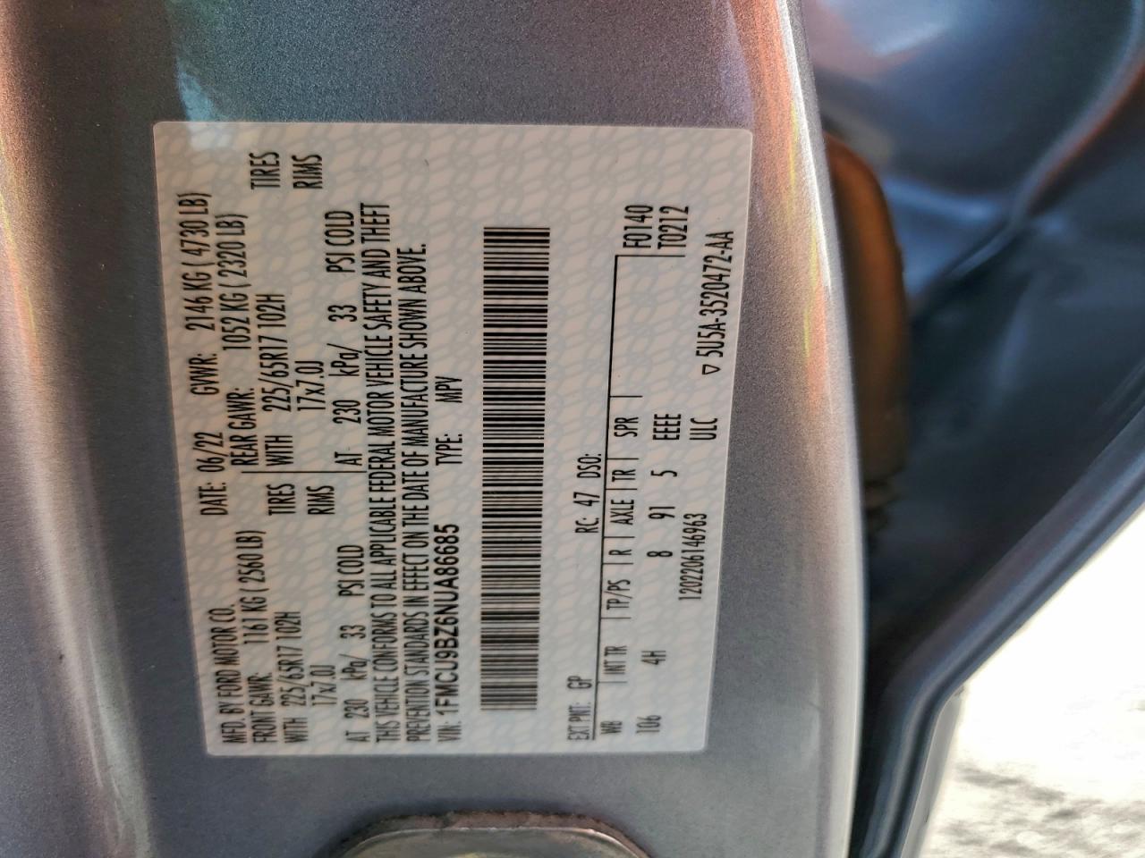 2022 Ford Escape se