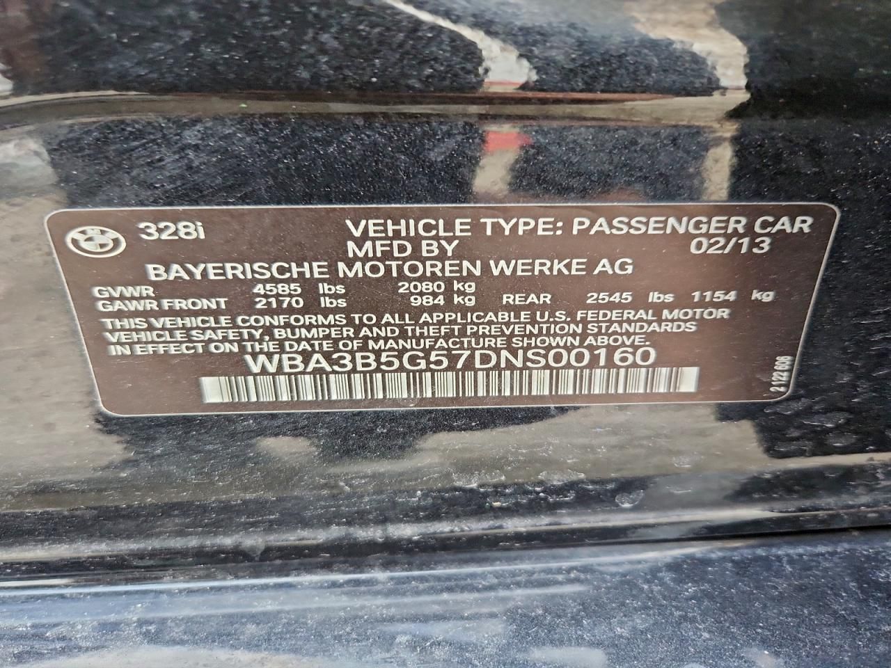 2013 BMW 328 xi Sulev