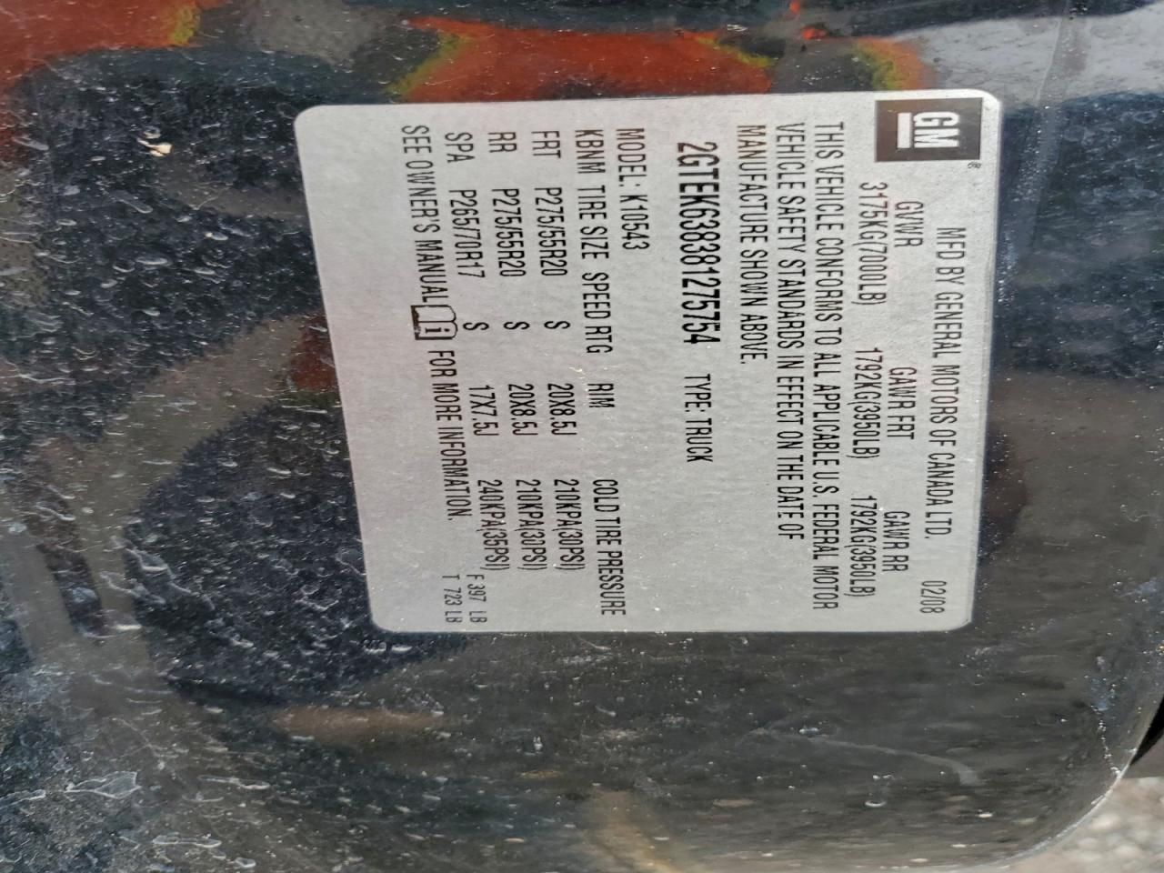 2008 GMC New Sierra K1500 Denali