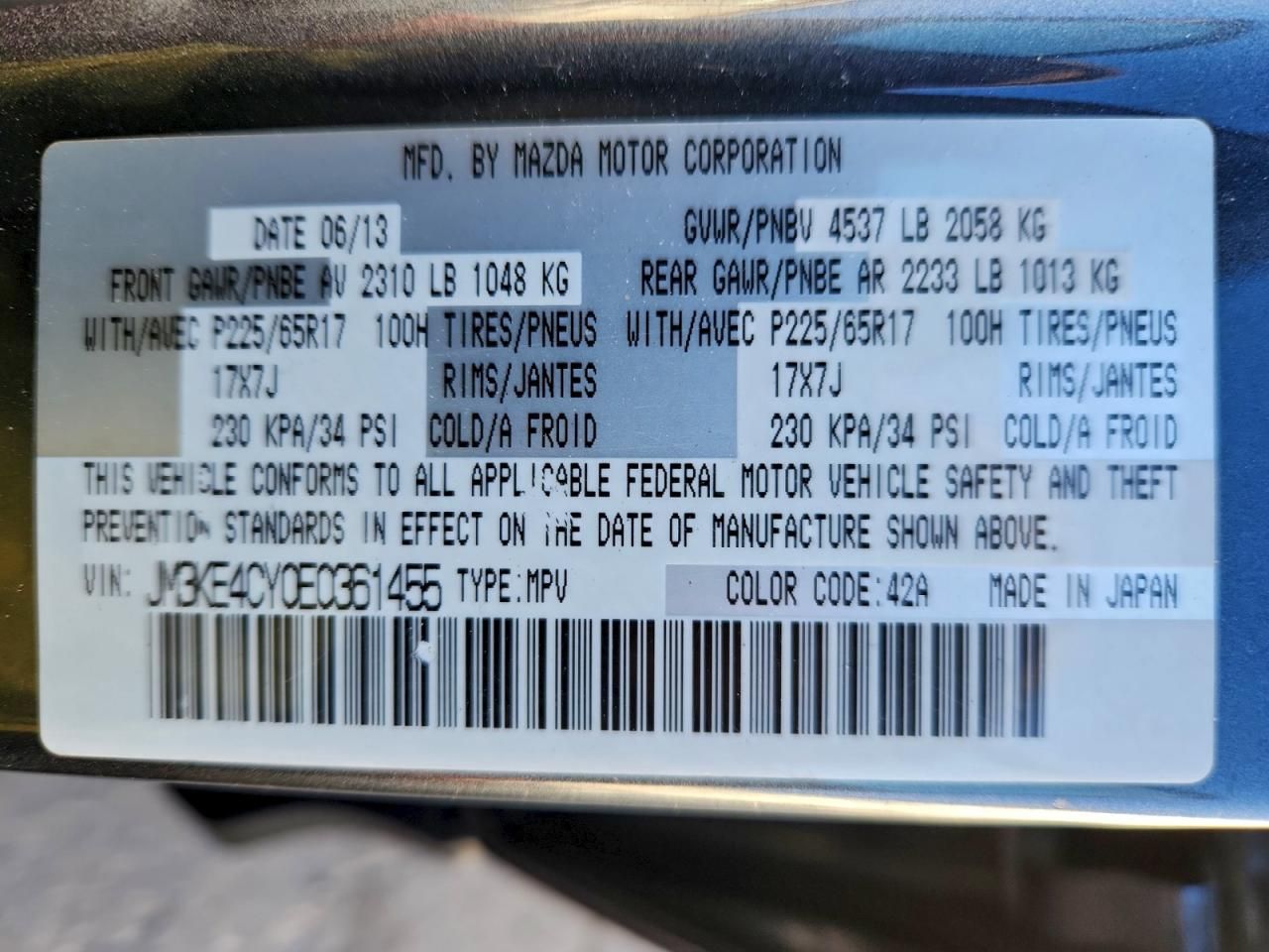 2014 Mazda Cx-5 Touring