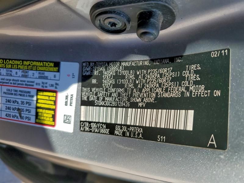 2011 Toyota Sienna le