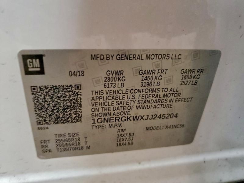 2018 Chevrolet Traverse lt