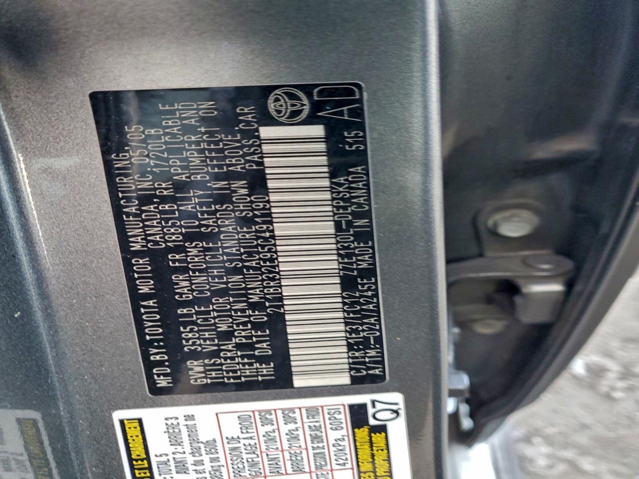 2005 Toyota Corolla ce