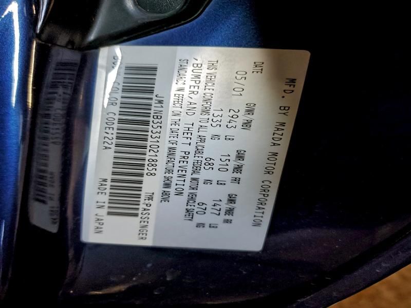 2001 Mazda Mx-5 Miata Base