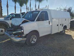Salvage trucks for sale at Colton, CA auction: 2019 Chevrolet Express Utility / Service Truck