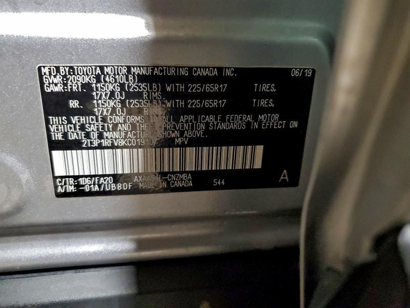 2019 Toyota Rav4 xle