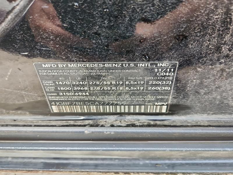 2012 Mercedes-Benz Gl 450 4matic